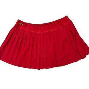 Upgrade Your Athletic Wardrobe with Lacoste's Sport Red Skort Size 40 Like New